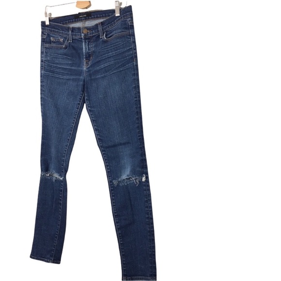 J Brand Daphne Skinny Leg Distressed Jeans - Picture 5 of 9